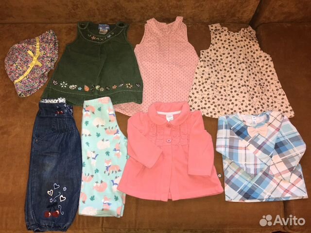 Детская одежда для девочки на 1-1,5 года пакетом Детская одежда для девочки на 1-1,5 года пакетом