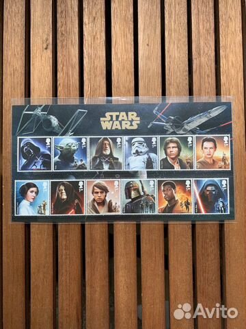 Коллекционные почтовые марки Star Wars