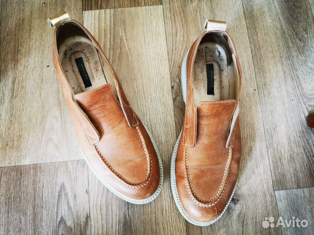 Топсайдеры из натуральной кожи