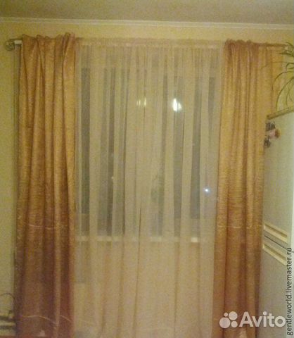 Комплект шторы и тюль новый