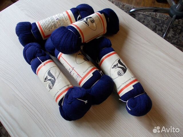 Пряжа чистошерстяная. СССР