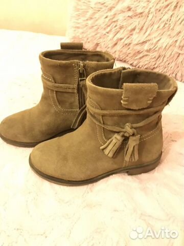 Ботинки из натуральной замши Zara