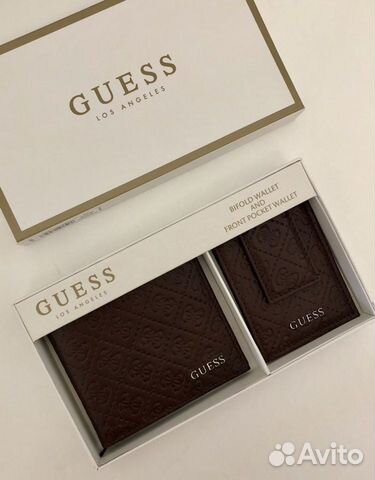 Мужское портмоне Guess + визитница на магните