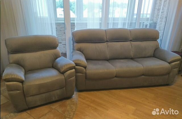 Диван + кресло реклайнер Cinno Cillini (новые)