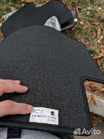 Автомобильный коврики Skoda rapid ворсовый