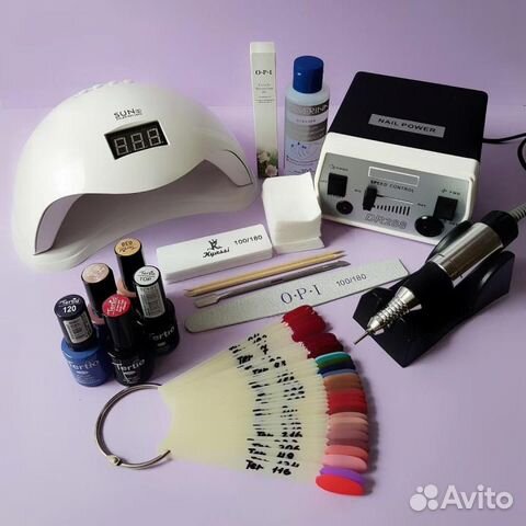 Новый набор (гель-лак, маникюр): SUN5, аппарат про