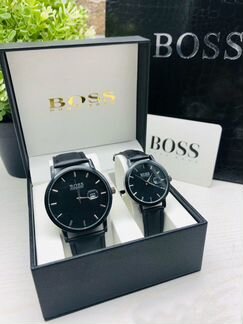 Стильные парные наручные часы Boss он+она новые