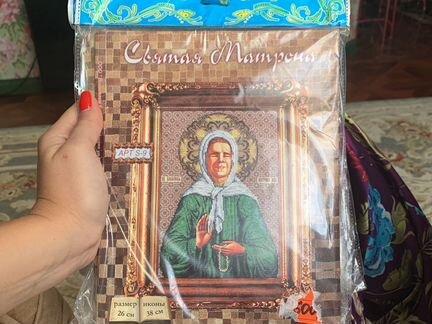 Вышивка бисером Святая Матрона