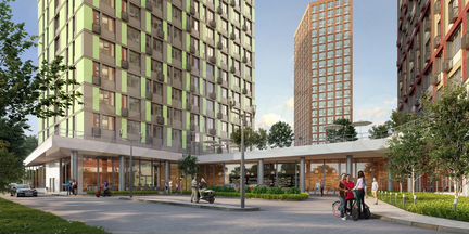 1-к апартаменты, 48.5 м², 21/21 эт.