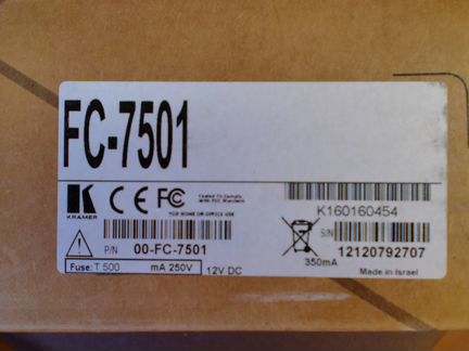 Преобразователь (конвертер) Kramer FC-7501 (новый)