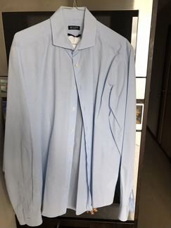 Сорочка tiger sweden slim fit 43 голубая
