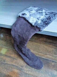 Сапоги зимние замшевые mott