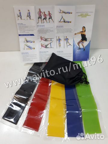 Набор фитнес резинок - ленточных эспандеров