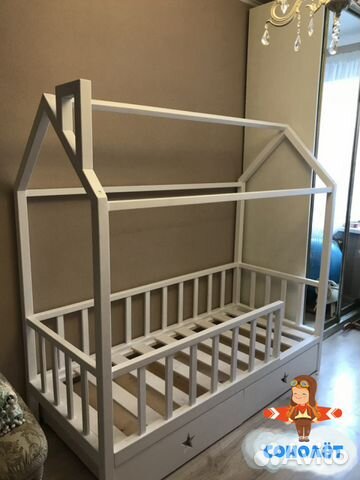 Одноярусные кроватки-домики для вашего ребенка