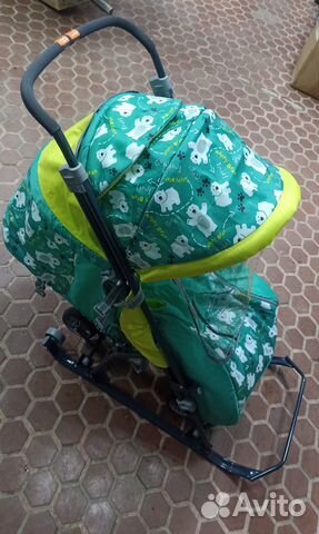 Санки-коляска Nika Умка 3-1 новые с колесами