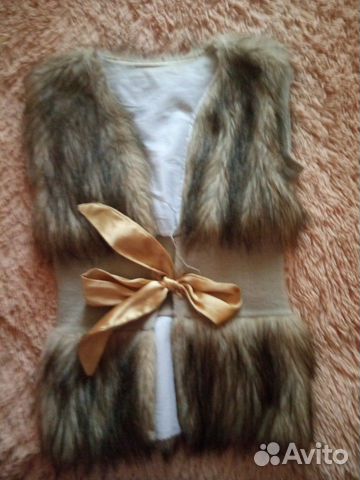 Жилет меховой детский