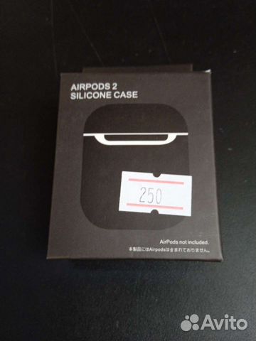 Черный чехол на airpods 2