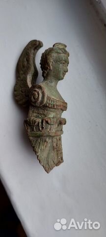 Бронзовая статуэтка. Девушка с крыльями 19 век