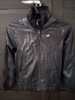 Ветровка adidas на подкладке, чёрная