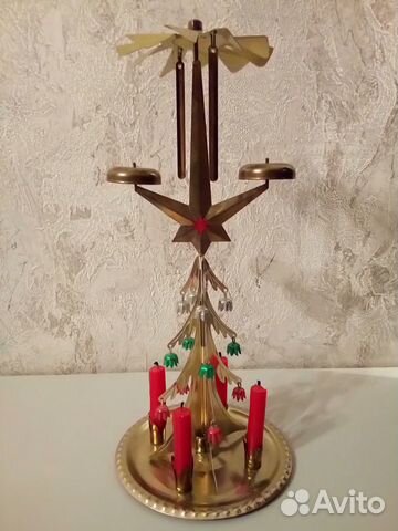 Новогодняя ёлка со свечами (гдр)