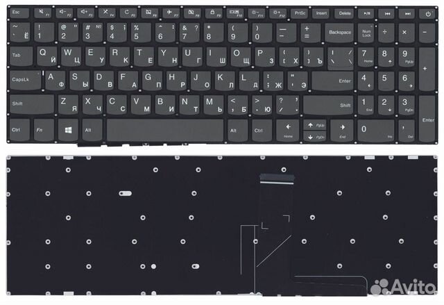 Клавиатура Lenovo IdeaPad 320-15ABR черная