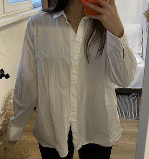 Рубашка pull bear и stradivarius белая