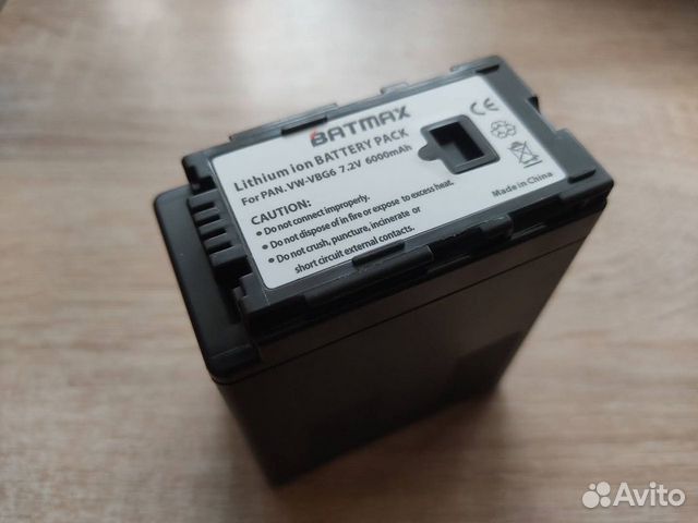 Аккумулятор для видеокамеры Panasonic VBG6 6000mAh