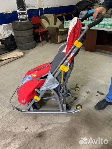 Детские санки коляска б/у