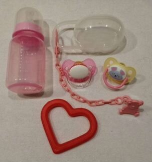Бутылочка, пустышки, прорезыватель