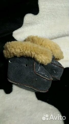 Пинетки из овчины для малыша