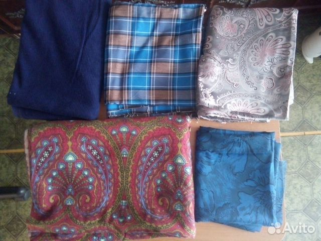 Ткани (отрезы) советские разные хорошего качества