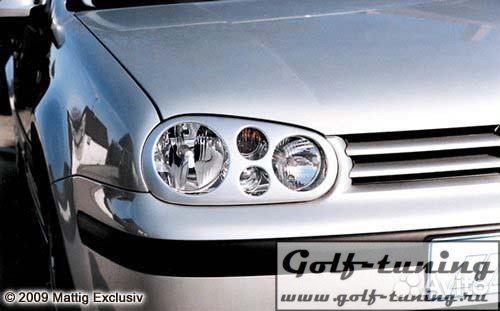 VW Golf 4 Накладки на фары mattig
