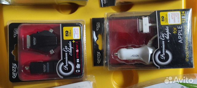 Автозарядка. iPod 30, apple 8 pin, micro usb, acer