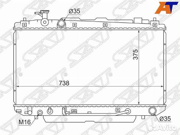 Радиатор toyota, toyota RAV4, toyota RAV4 #CA2# 00