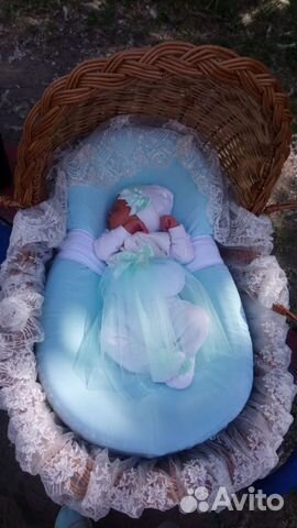 Конверт плетеная корзина на выписку