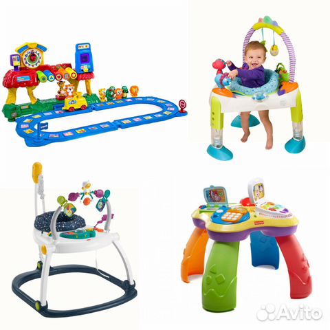 Прыгунки, железная дорога, развивающий столик