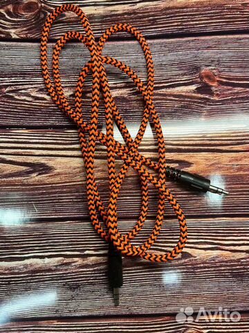 Аудио кабель AUX 195 матерчатый (1.5м)