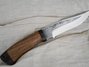 Нож разделочный "Хазар" дерево 95х18