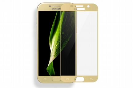 3D Soft Edges Защитное стекло samsung A3 2017 gold