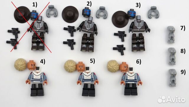 Минифигурки Lego SW из набора 75323