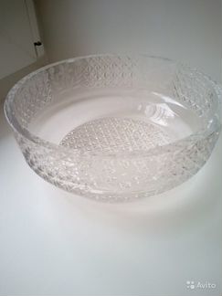 Хрустальные салатники, ваза и стеклянная посуда