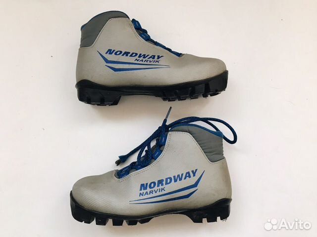 Лыжные ботинки детские, 32 размер