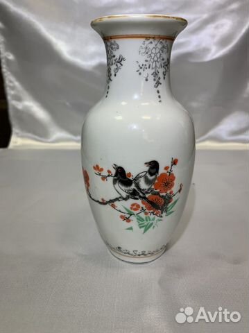 Ваза фарфор. Старый Китай 1950-х