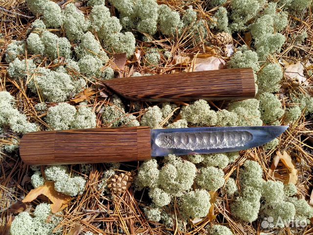 Нож Якутский из кованой стали Х12мф в дереве