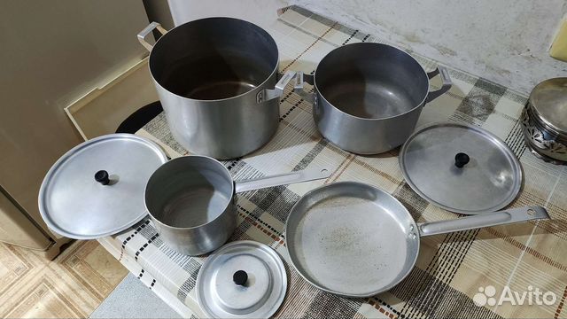 Алюминиевая посуда СССР, эмалированная посуда