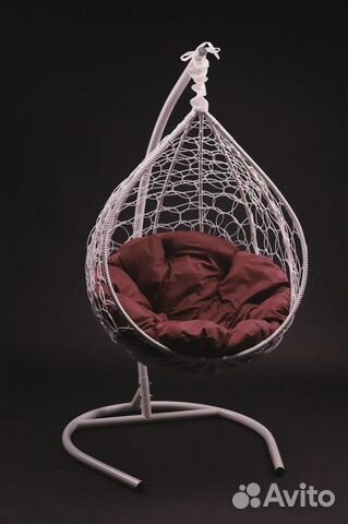 Подвесное кресло кокон из искусственного ротанга