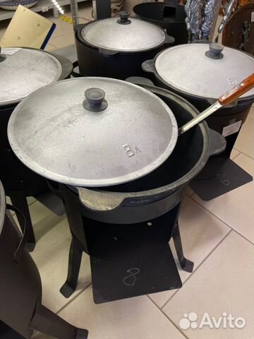 Комплект 8 л казан печь шумовка