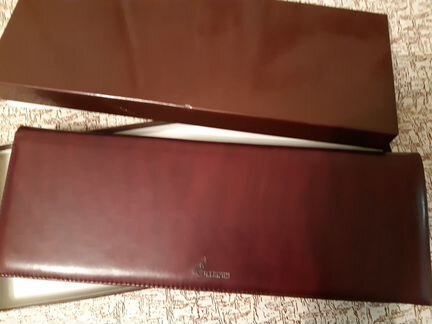 Кожаная папка с логотипом Газпром