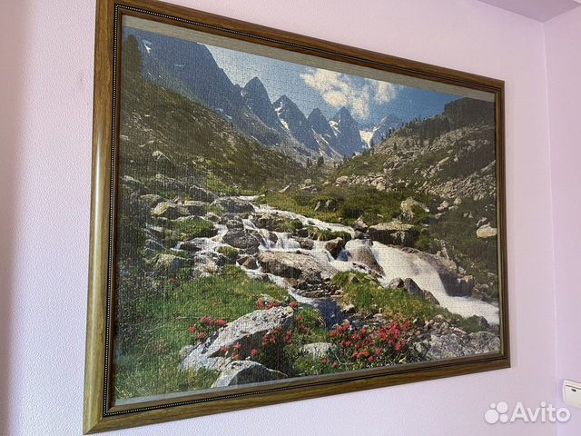 Картина из пазлов в багете со стеклом 125х95