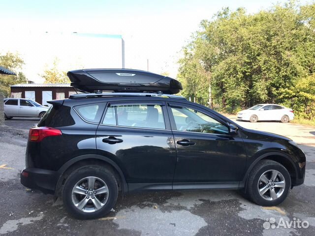 Автобокс Broomer на Toyota RAV4 (чёрный глянец)